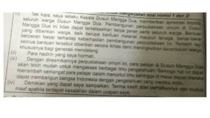 Identifikasilah Bagian-Bagian Pidato yang Terdapat dalam Penggalan Pidato di Atas!!