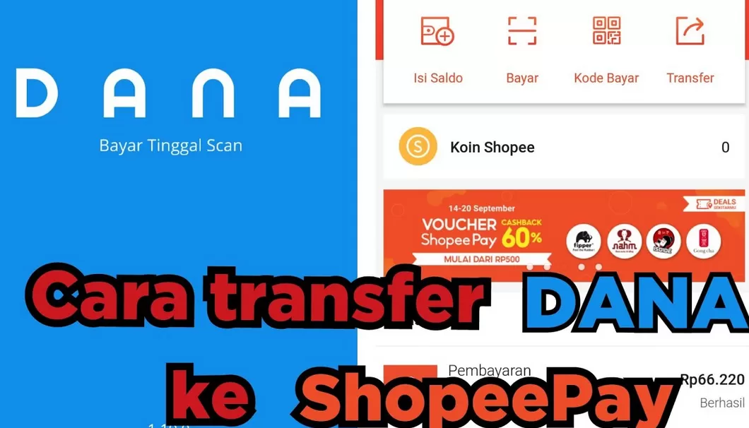 Cara Transfer DANA ke Shopeepay