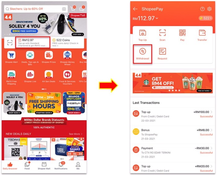 Cara dari dana ke shopeepay