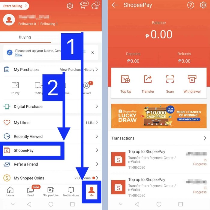 Cara dari dana ke shopeepay