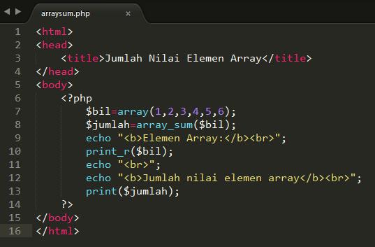 Jelaskan yang Kalian Ketahui tentang Fungsi Array