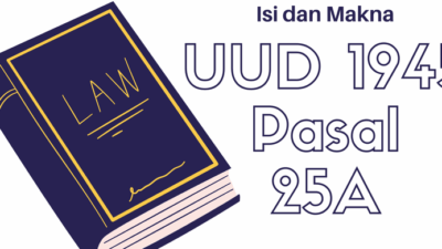 Pasal 25a UUD 1945 Menyatakan Bahwa Negara Kesatuan Republik Indonesia Adalah Sebuah Negara Kepulauan yang Berciri
